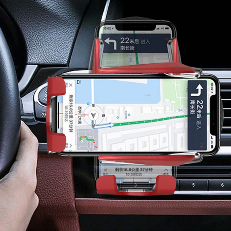 15W Car Wireless Charger | Car Wireless Charger Holder Wireless Charging Stand Charger Auto Infrared Sensor LED Mobile Phone Holder In Car Mount Air Vent
